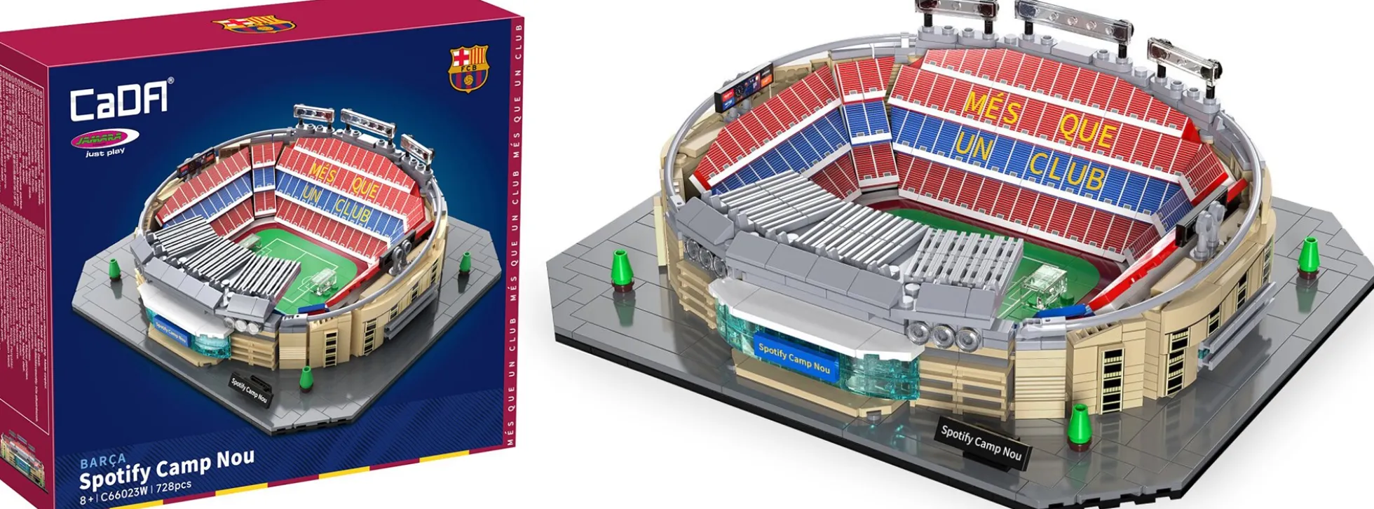 CaDA C66023W Spotify Camp Nou Stadion FC Barcelona | Gebäude Baukasten 1:888