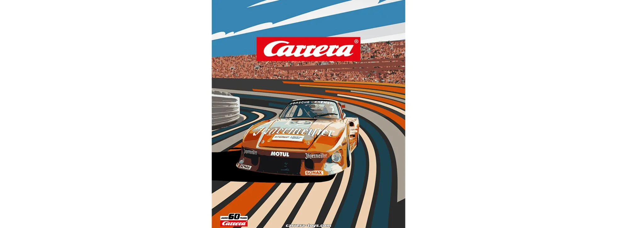 Carrera 21140 Blechtafel 60 Jahre Carrera - Motiv 5 | 30 x 50 cm | Limited Edition