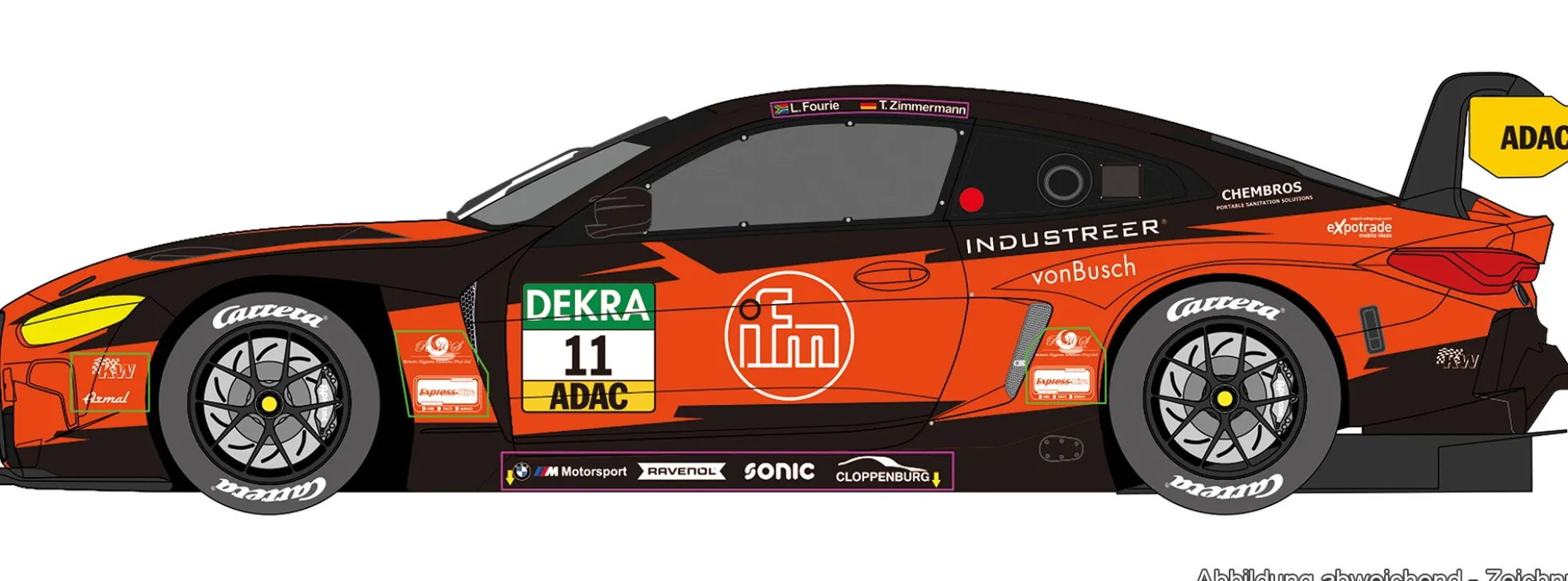Carrera 32129 Digital 132 BMW M4 GT3 | FK Performance Motorsport No. 11 | Slot Car 1:32