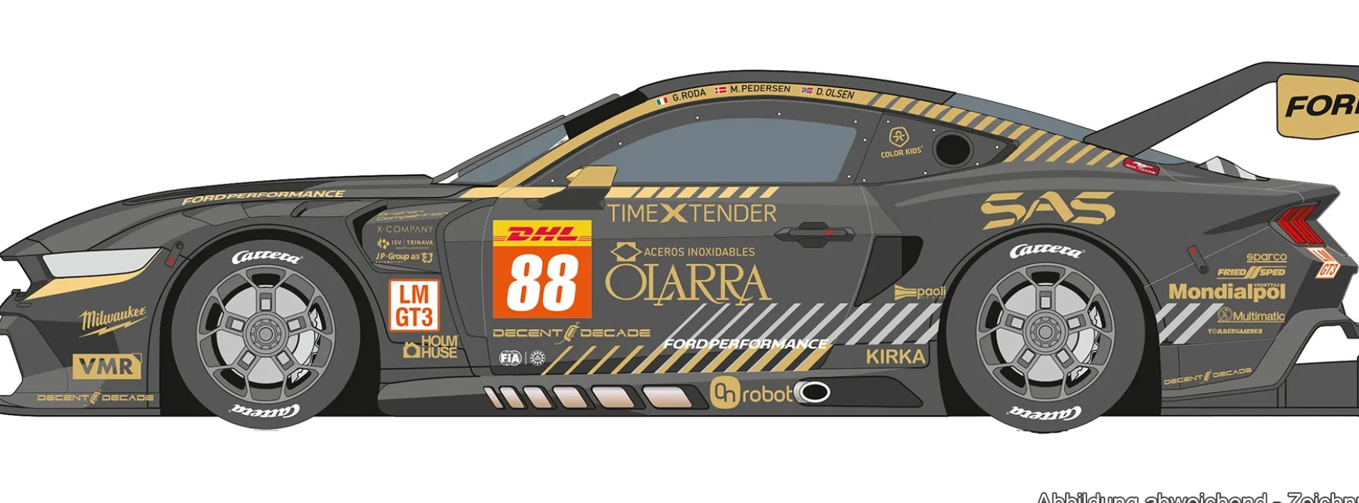 Carrera 24006 Digital 124 Ford Mustang GT3 | Proton Competition No. 88 | Slot Car 1:24