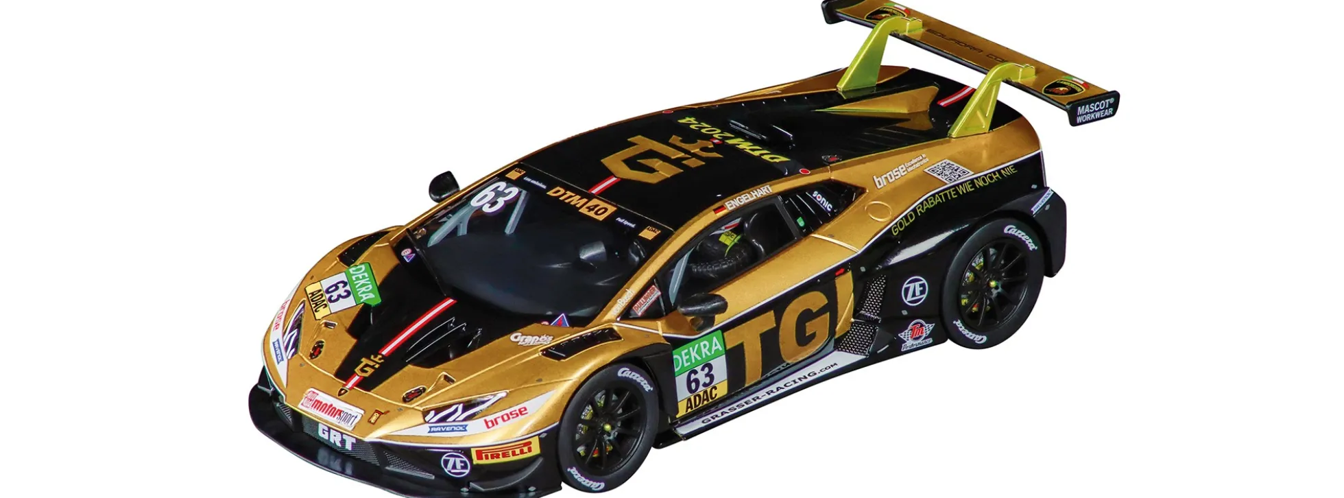 Carrera 32058 Digital 132 Lamborghini Huracan GT3 Evo2 | GRT Grasser Racing No. 63 | Slot Car 1:32