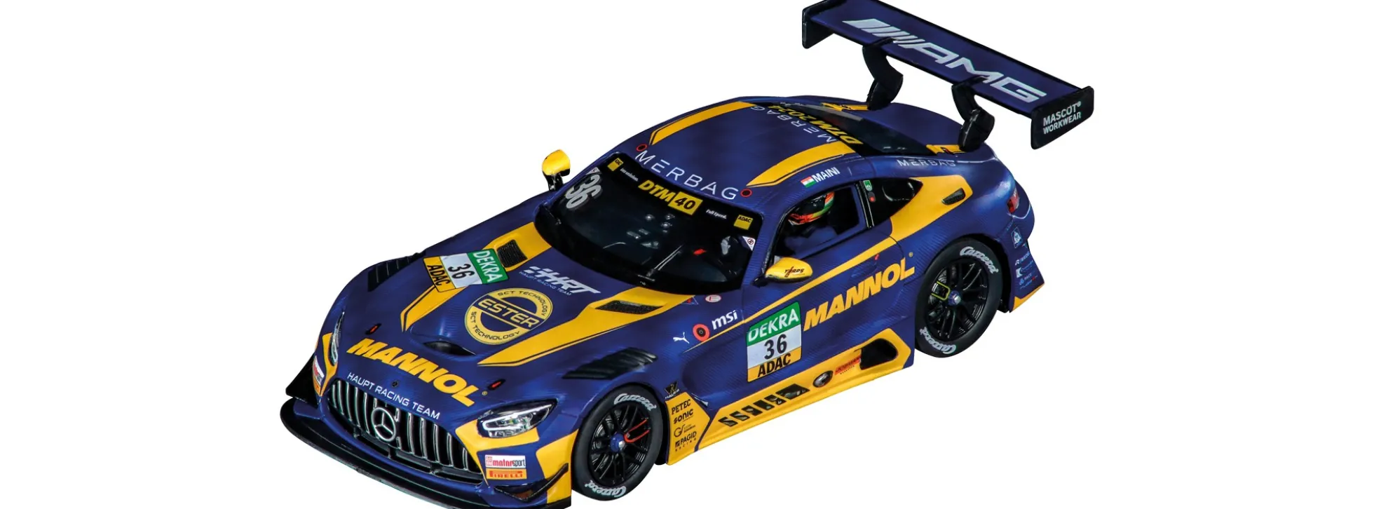 Carrera 32060 Digital 132 Mercedes-AMG GT3 Evo | Team HRT No. 36 | Slot Car 1:32