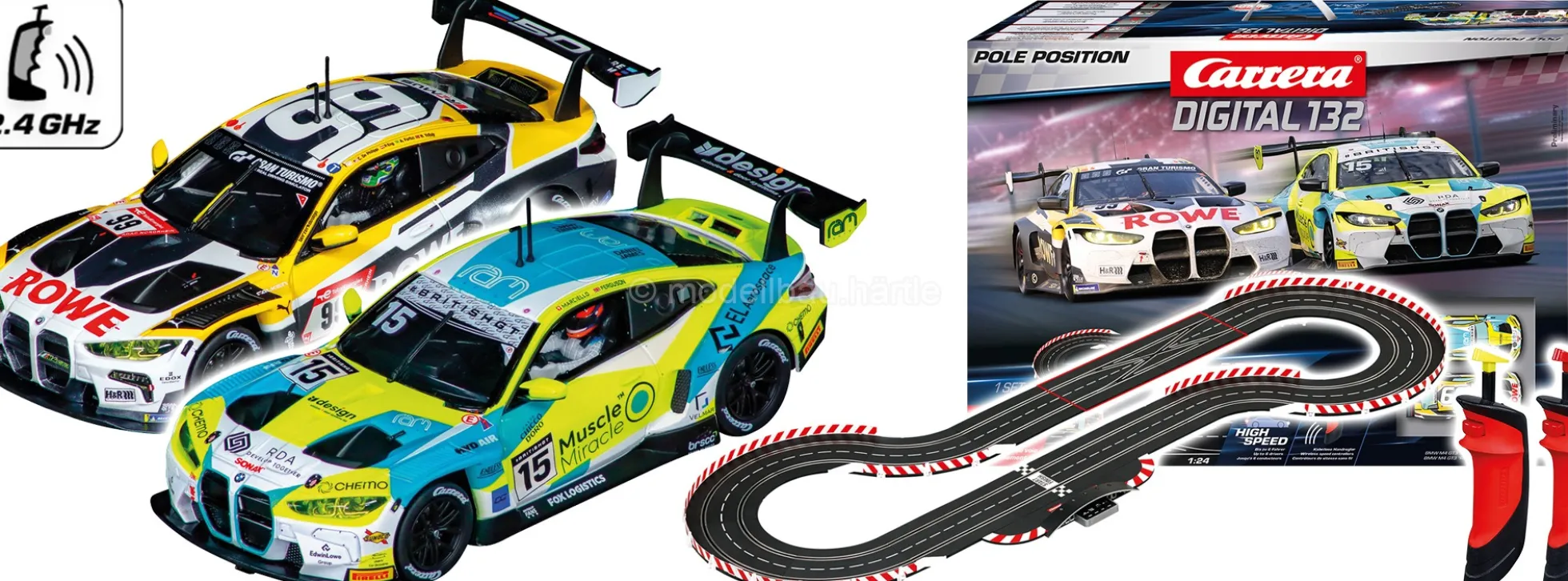 Carrera 30046 Digital 132 Pole Position | WIRELESS 2.0 | Autorennbahn Grundpackung 1:32