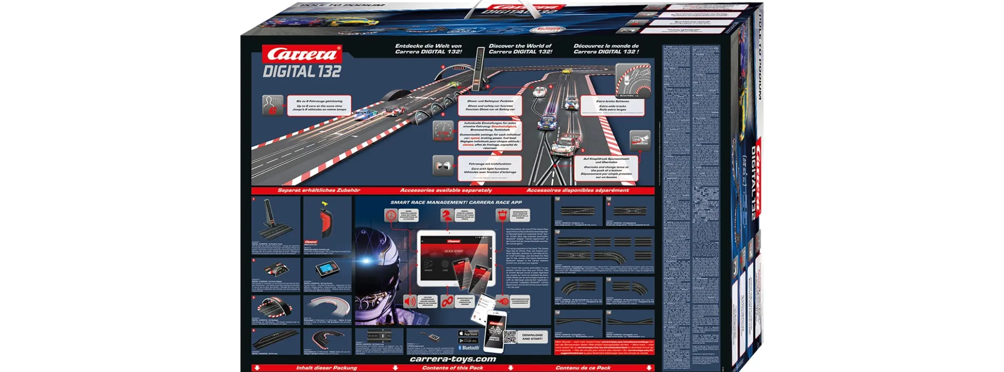 Carrera 30038 Digital 132 Pole to Podium | WIRELESS 2.0 | Autorennbahn Grundpackung 1:32