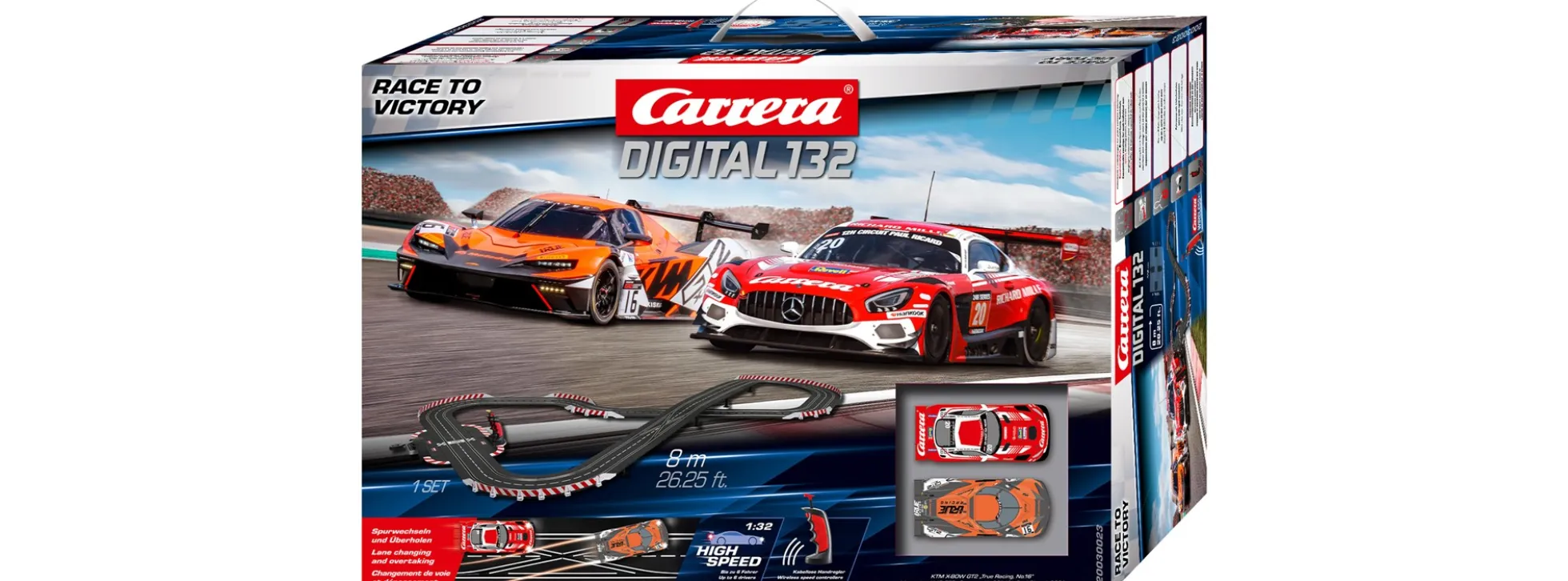 Carrera 30023 Digital 132 Race to Victory | Wireless | Autorennbahn Grundpackung 1:32