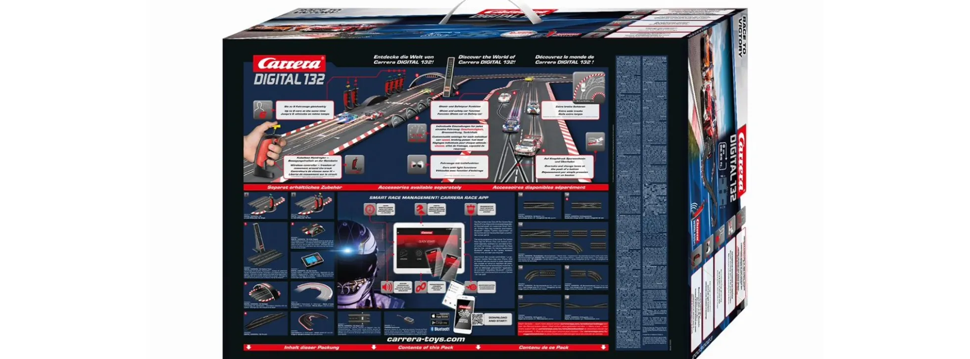 Carrera 30023 Digital 132 Race to Victory | Wireless | Autorennbahn Grundpackung 1:32