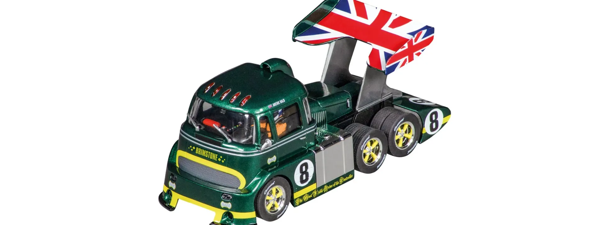 Carrera 31093 Digital 132 Racetruck Cabover | British Racing Green No.8 | Slot Car 1:32