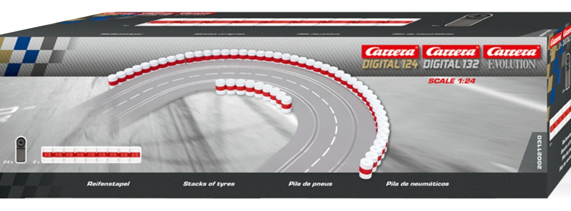 Carrera 21130 Digital 132/124 Reifenstapel | Slotbahn-Zubehör