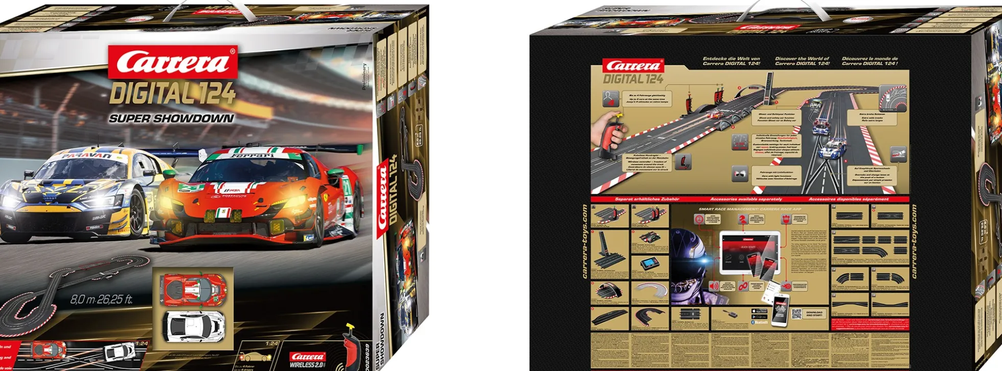 Carrera 23639 Digital 124 Super Showdown | WIRELESS 2.0 | Autorennbahn Grundpackung 1:24