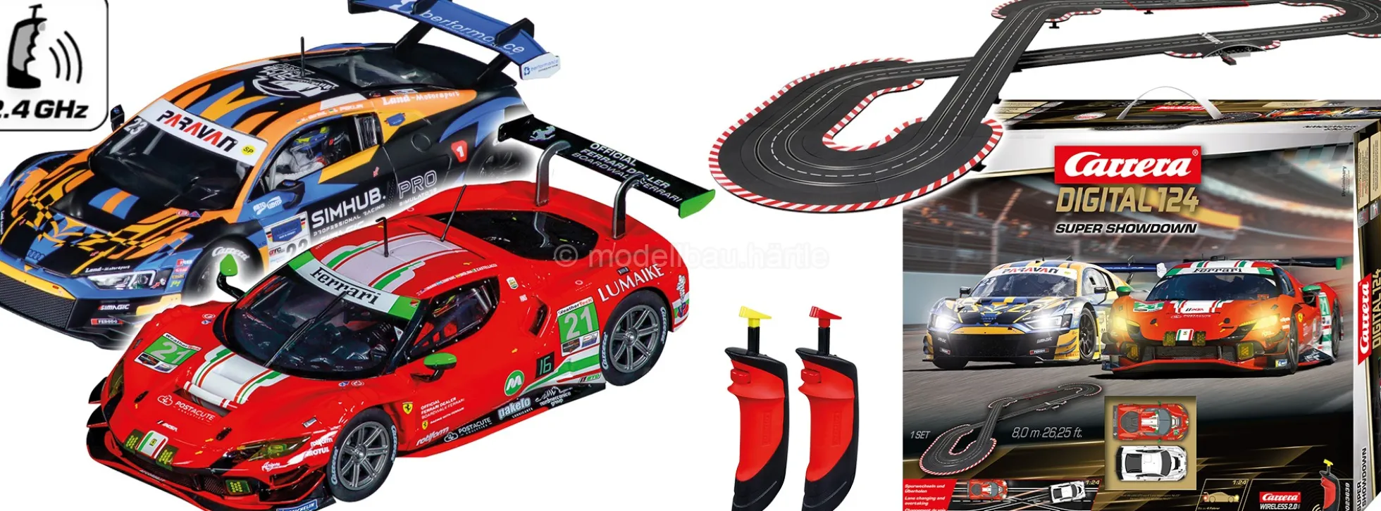 Carrera 23639 Digital 124 Super Showdown | WIRELESS 2.0 | Autorennbahn Grundpackung 1:24