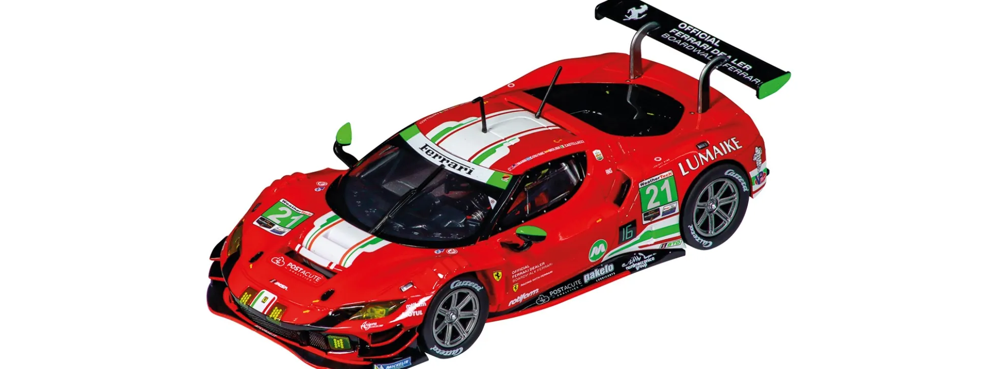 Carrera 27762 Evolution Ferrari 296 GT3 | AF Corse No.21 | Slot Car 1:32