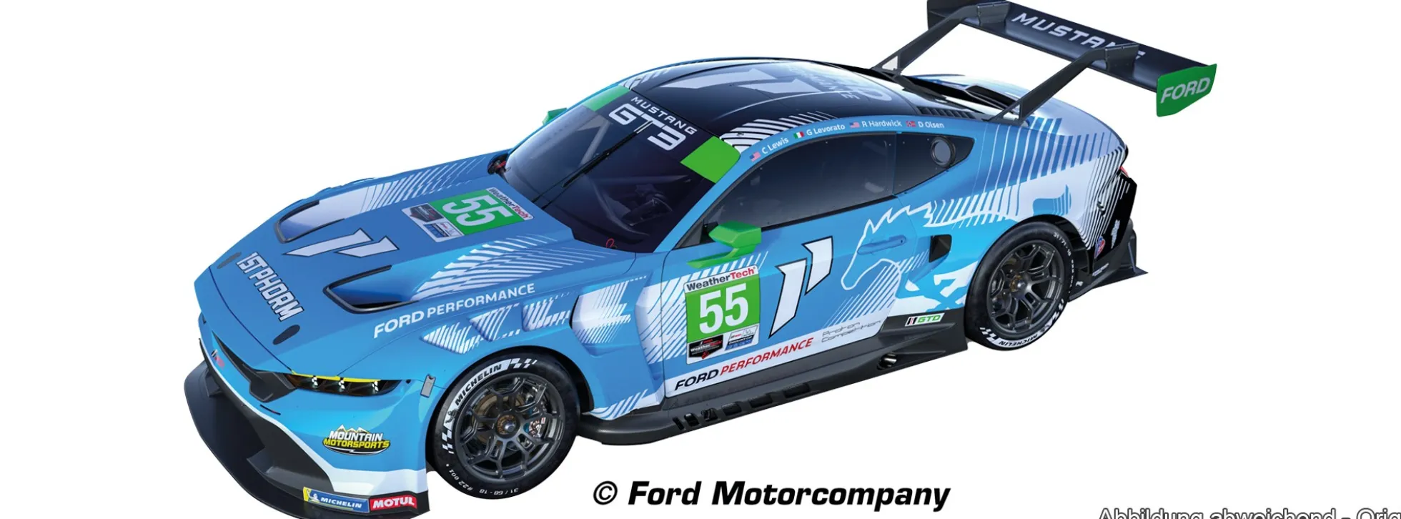 Carrera 27809 Evolution Ford Mustang GT3 | Champion Spirit No. 55 | Slot Car 1:32