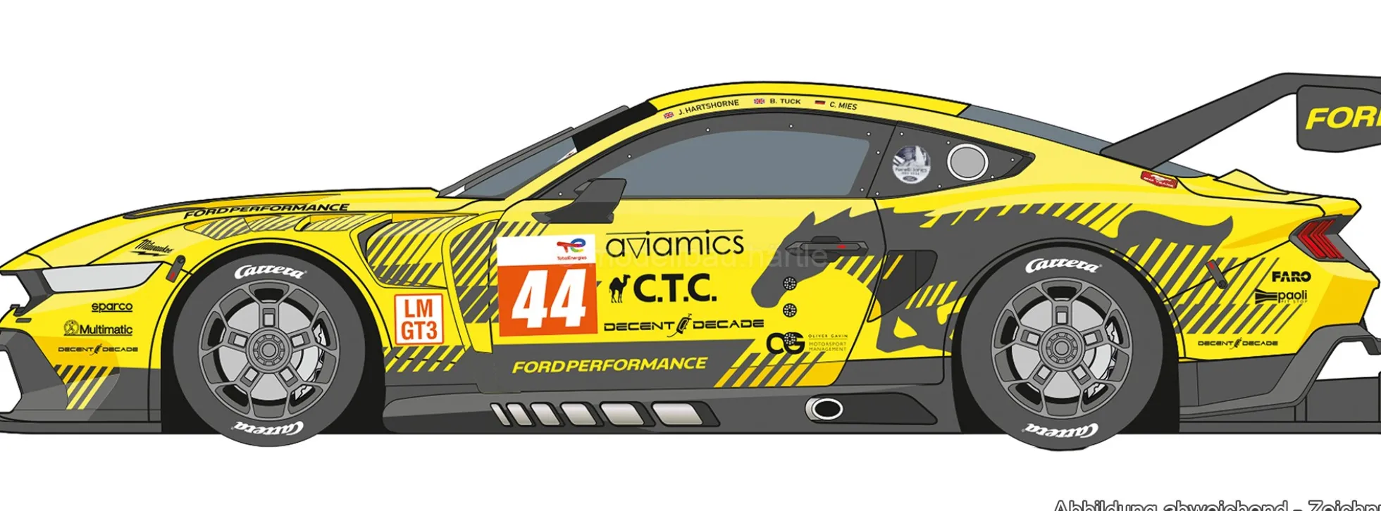 Carrera 27869 Evolution Ford Mustang GT3 | Ford Performance No. 44 | Slot Car 1:32