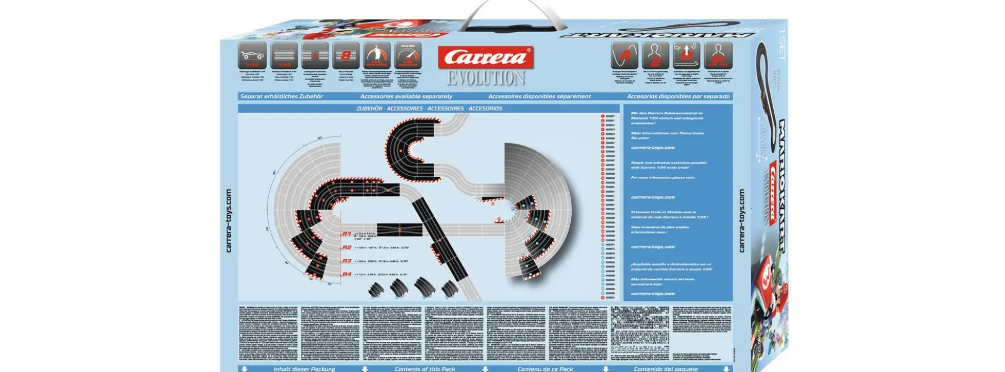 Carrera 25243 Evolution Mario Kart | Autorennbahn Grundpackung 1:32