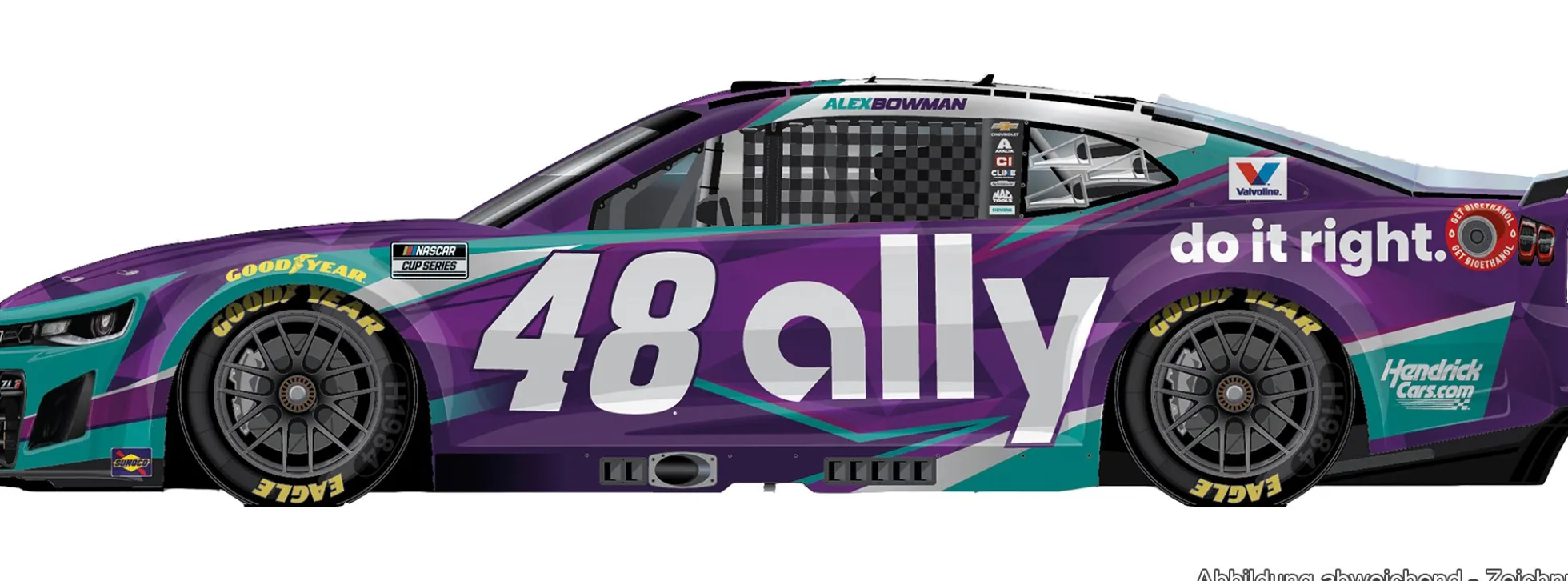 Carrera 27890 Evolution NASCAR Camaro NextGen ZL1 | Hendrick MS A. Bowman No. 48 | Slot Car 1:32