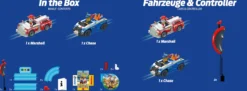 Carrera 63058 FIRST PAW PATROL - Race N Rescue | Autorennbahn Grundset | ab 3 Jahren