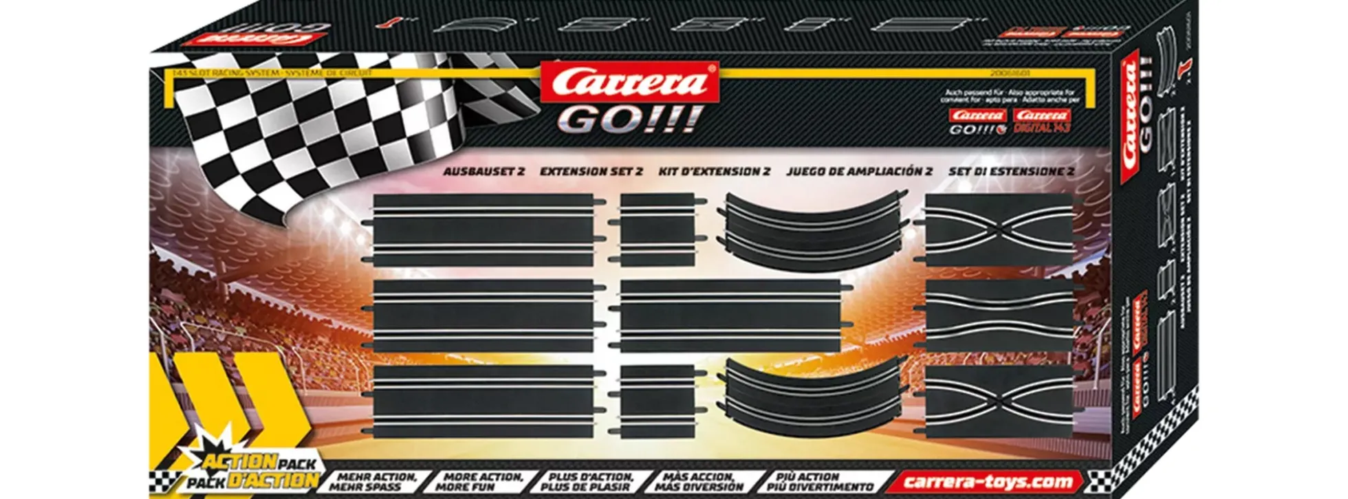 Carrera 61601 GO!!! Ausbauset groß Schienenpackung