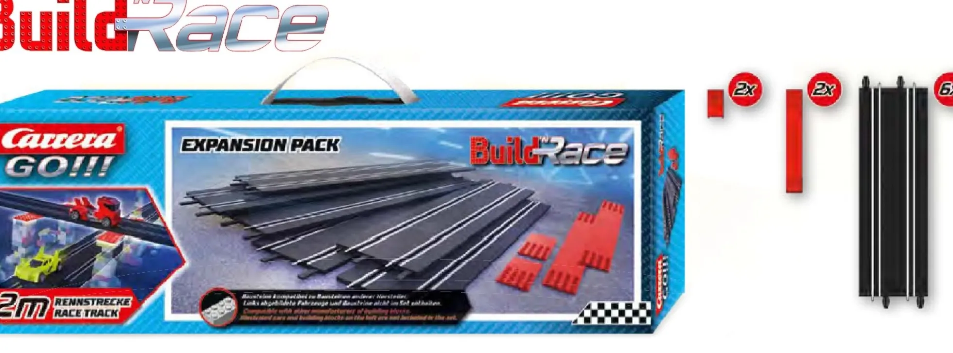 Carrera 71600 Go!!! Build n Race - Expansion Pack | Ergänzungsset 1:43