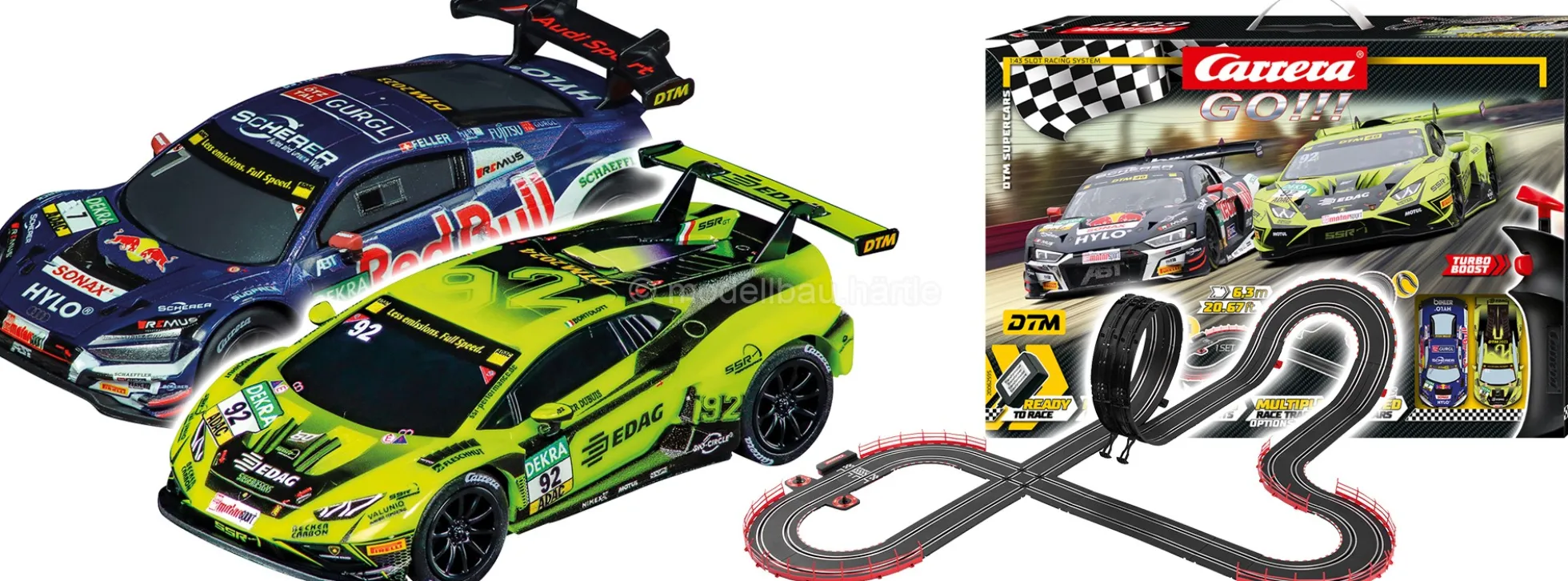 Carrera 62595 Go!!! DTM Supercars | Autorennbahn Grundpackung 1:43