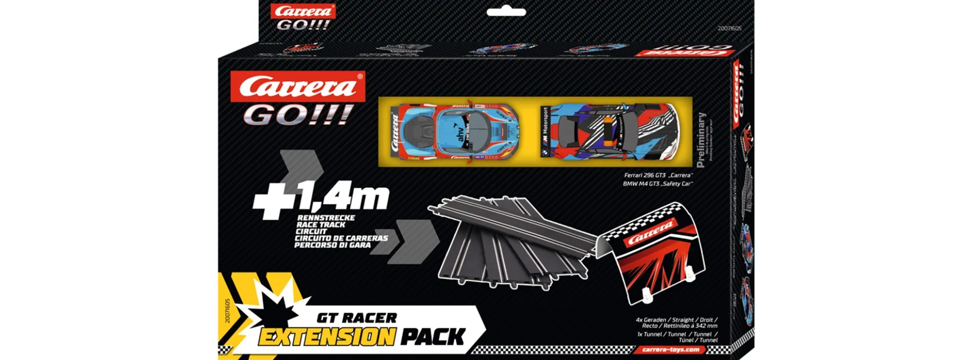 Carrera 71605 Go!!! Extension Pack - GT Racer | Autorennbahn Zubehör 1:43