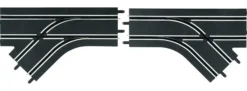 Carrera 61618 Go!!! Mechanische Weiche links + rechts | Autorennbahn Schiene 1:43