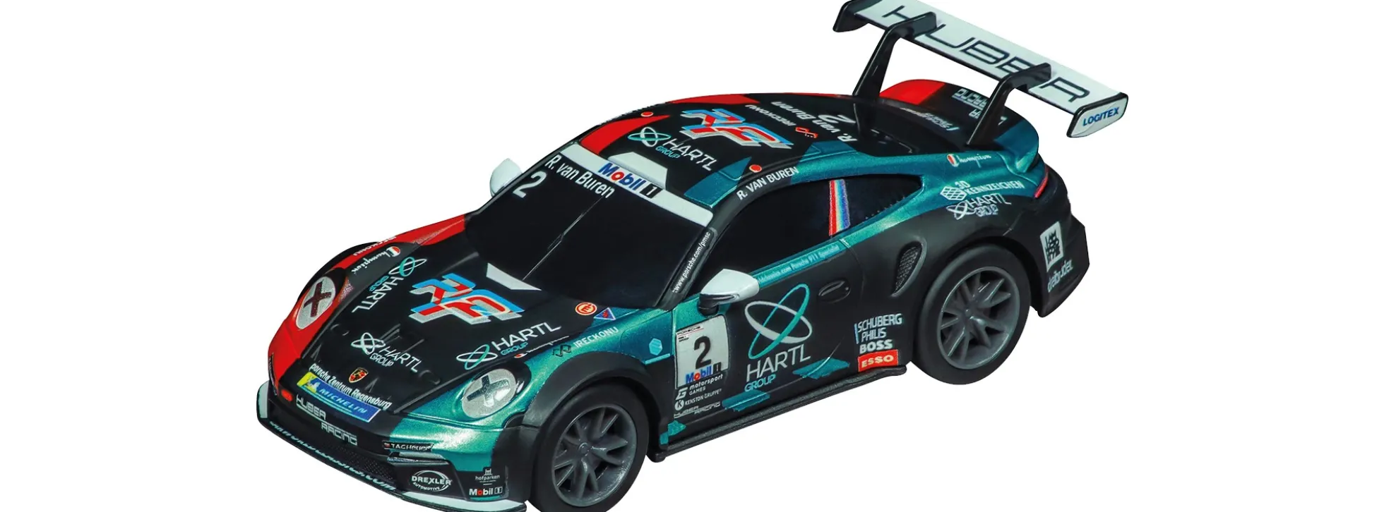 Carrera 64244 Go!!! Porsche 911 GT3 Cup 992 | Huber Racing No.2 | Slot Car 1:43