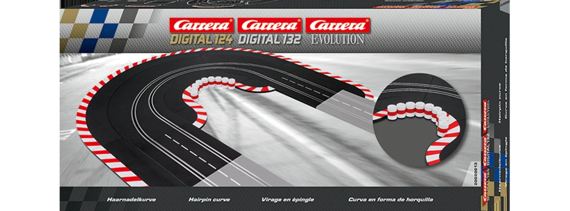 Carrera 20613 Haarnadelkurve Set | Evolution 1/32 + Exclusiv 1/24