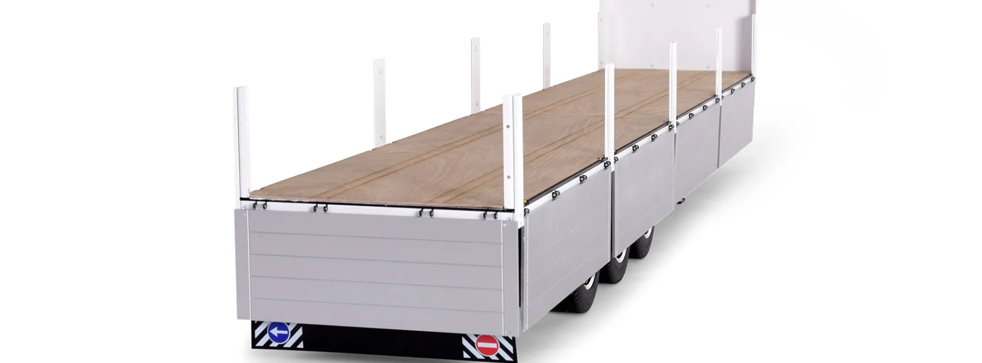 CARSON 500907740 3-Achs Baustoff-Auflieger | Bausatz für RC-Trucks 1:14