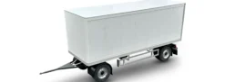 CARSON 500907731 2-Achs-Kofferanhänger | Bausatz für RC Truck 1:14