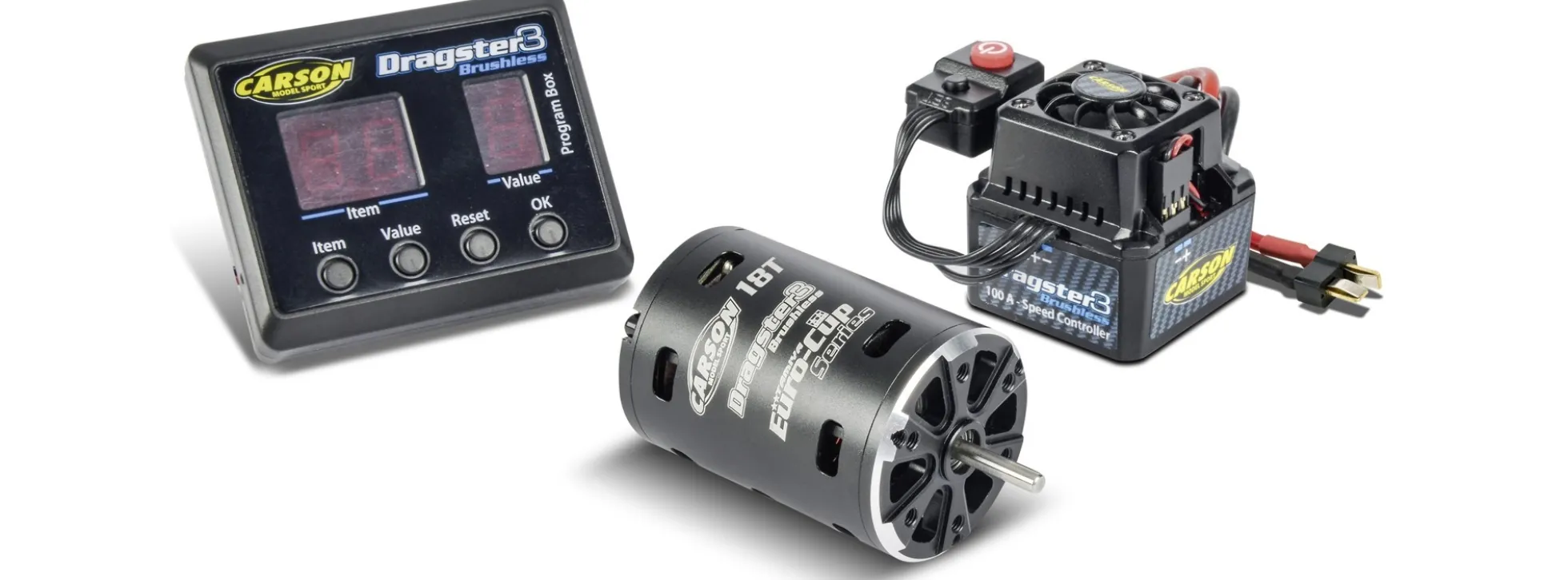 CARSON 500906247 Brushless-Set 18T Dragster-3 | spritzwassergeschützt