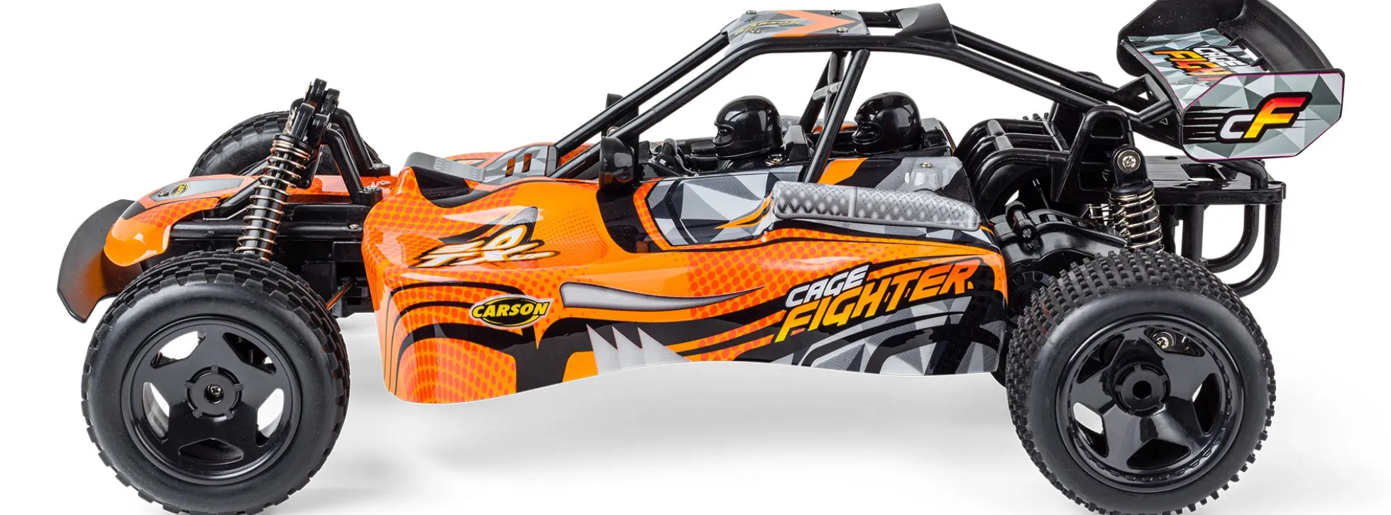 CARSON 500404303 Cage Fighter orange | 2.4 GHz | RTR | RC Auto 1:10