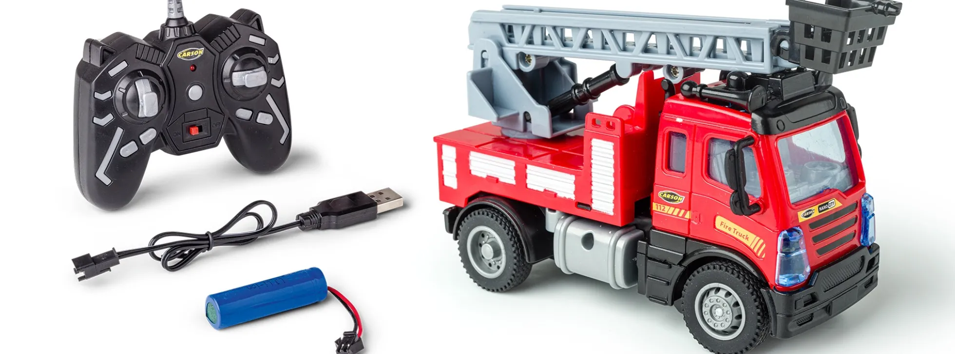CARSON 500907681 Feuerwehr | Nano City | 2.4GHz | RTR | RC Spielzeug 1:50