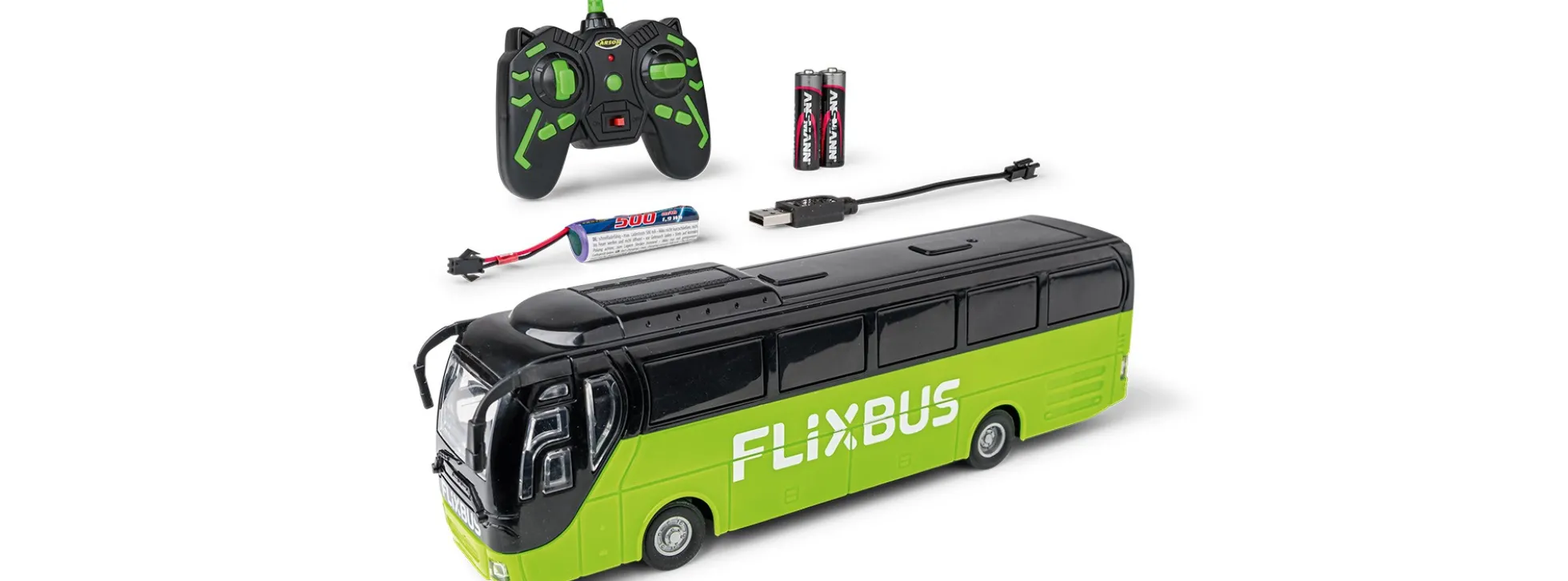 CARSON 500404312 Flixbus | 2.4 GHz | RTR | RC Spielzeug 1:64