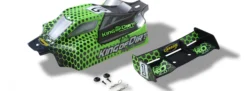 CARSON 500801037 Karosserie King of Dirt 2.0 grün | für RC Auto 1:8