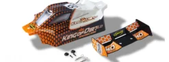 CARSON 500801036 Karosserie King of Dirt 2.0 orange | für RC Auto 1:8