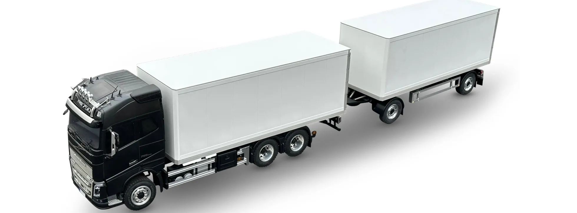 CARSON 500907732 Kofferaufbau für Volvo FH16 TT | Bausatz für RC-Truck 1:14