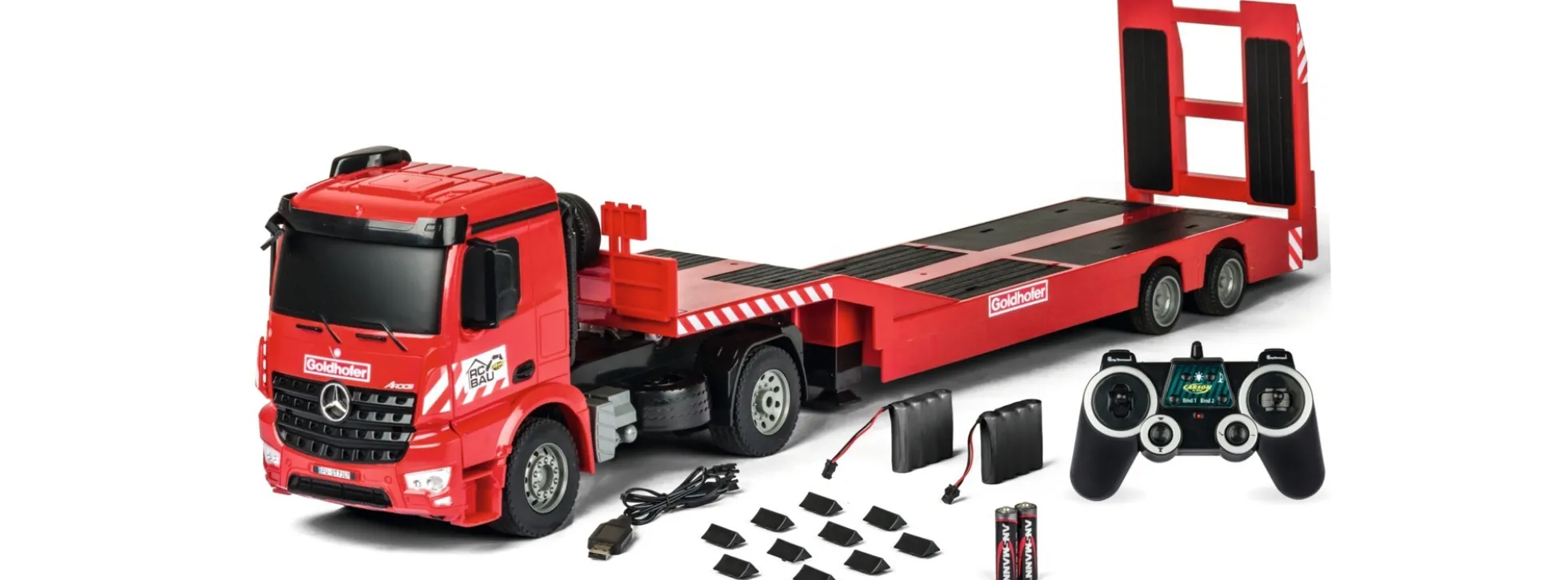 CARSON 500907307 MB Arocs Goldhofer 2.4GHz RTR | RC LKW RTR 1:20