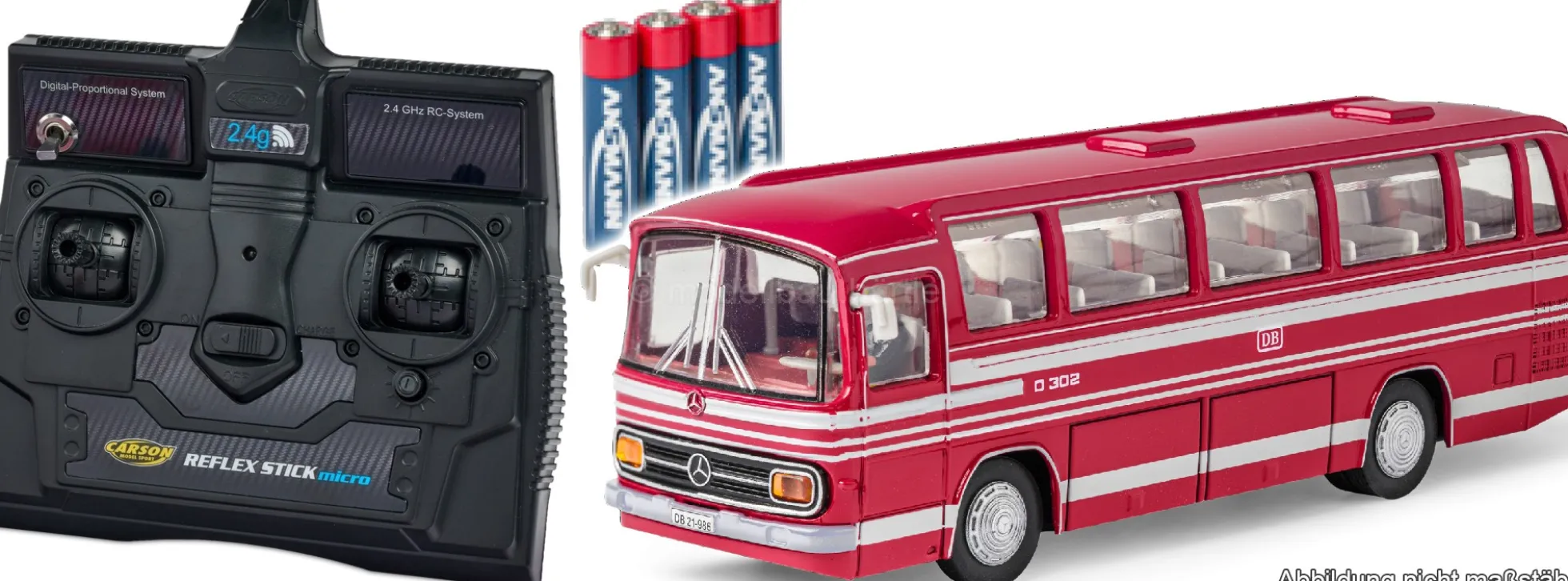 CARSON 500504175 MB O 302 Bus DB | Sound | 2.4GHz | RC Bus 1:87 Spur H0