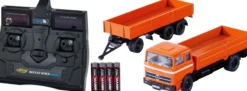 CARSON 500504159 MB 1620 Pritsche mit Anhänger | 2.4GHz | RC-LKW 1:87 Spur H0