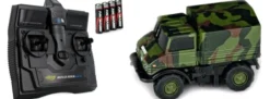 CARSON 500504127 MB Unimog U406 Bundeswehr | 2.4GHz | RC Auto 1:87 Spur H0