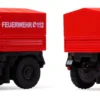CARSON 500504178 MB Unimog U406 Feuerwehr | Sound | 2.4GHz | RC Auto 1:87 Spur H0