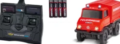 CARSON 500504178 MB Unimog U406 Feuerwehr | Sound | 2.4GHz | RC Auto 1:87 Spur H0