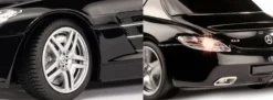 CARSON 500404310 Mercedes Benz SLS AMG schwarz | 2.4GHz | RTR | RC Auto 1:24