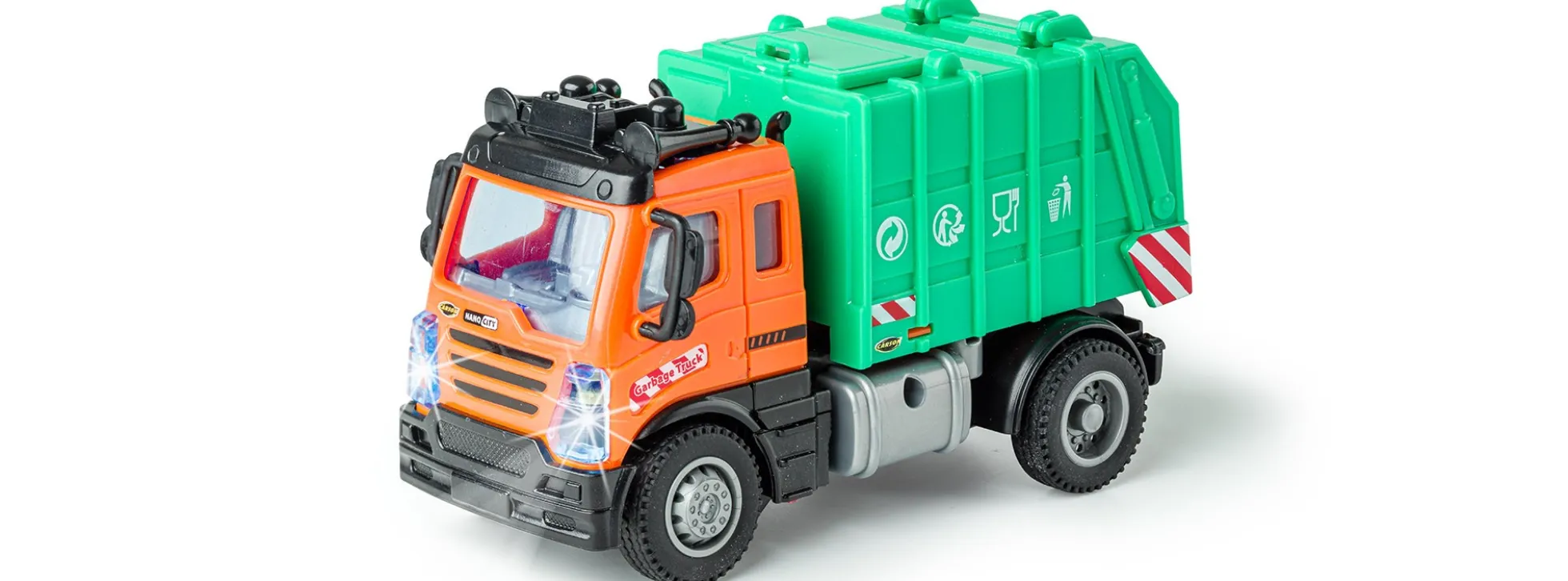 CARSON 500907683 Müllwagen | Nano City | 2.4GHz | RTR | RC Spielzeug 1:50
