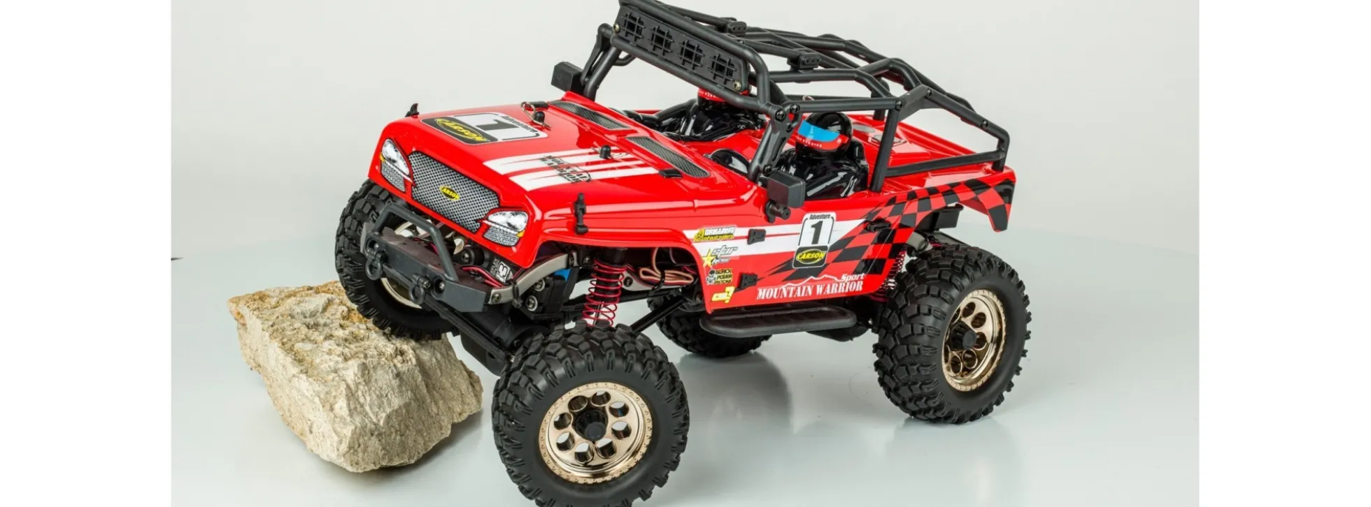 CARSON 500404197 Mountain Warrior Sport 2.0 | 2.4GHz | RC Auto Komplett-RTR 1:12
