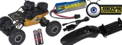 CARSON 500404192 Movie App Crawlee Gold | RC-Crawler mit Kamera | 2,4GHz | RTR | 1:14