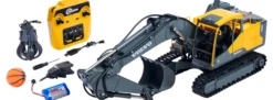 CARSON 500907694 Raupenbagger Volvo EC160E RC-Baumaschine | Metall | RTR | 2.4Ghz | 1:16