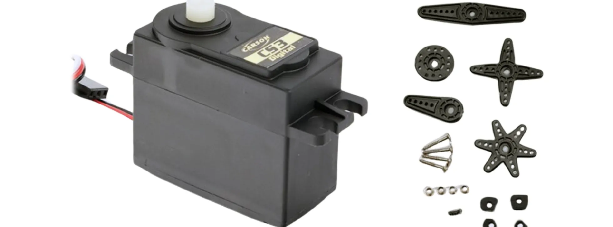 CARSON 500502055 Servo CS-3DS JR/WP/0,12 | Standardgröße | Wasserfest