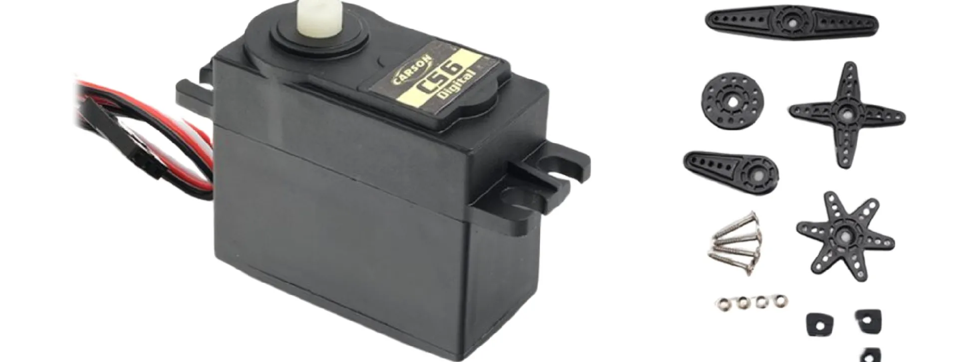 CARSON 500502056 Servo CS-6DS JR/WP/0,12 | Standardgröße | Wasserfest