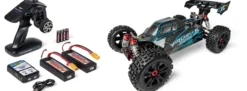 CARSON 500409081 Virus 4.2 XL schwarz/türkis | 2.4 GHz | RTR | RC Car 1:8